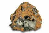 Blue-Green Aurichalcite Crystals with Calcite - Mexico #257325-1